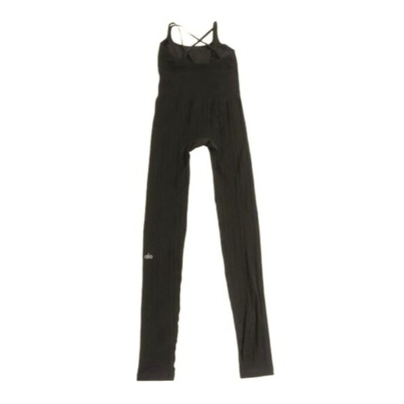 ALO Yoga Seamless Cable Knit Onesie in Black - Picture 5 of 8
